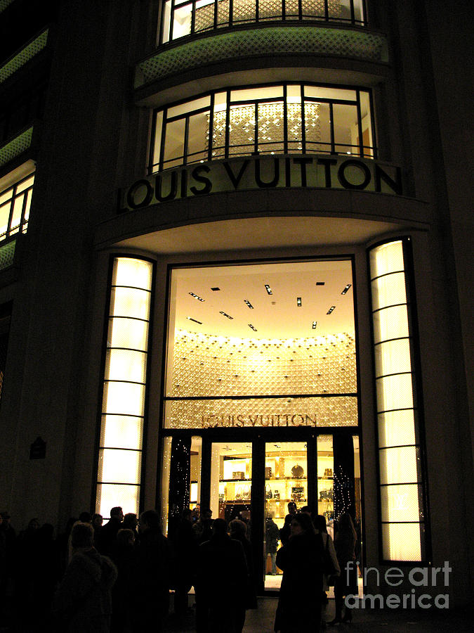 Paris Louis Vuitton Boutique Store Front - Paris Night Photo Louis ...