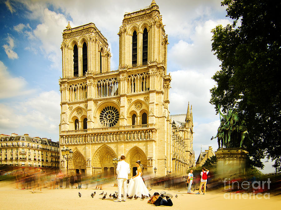 Paris Magic at Notre Dame Photograph by Mary Jane Armstrong