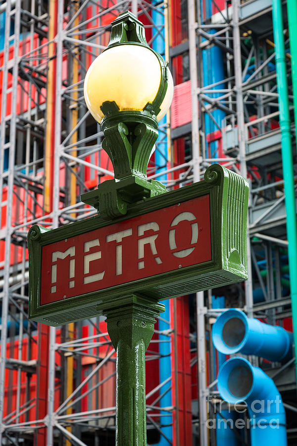 Paris Photograph - Paris Metro by Inge Johnsson