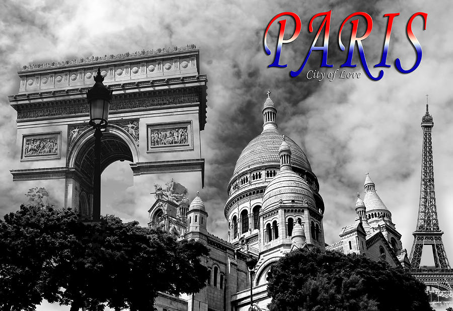 Paris Montage 2 Photograph by Andrew Fare