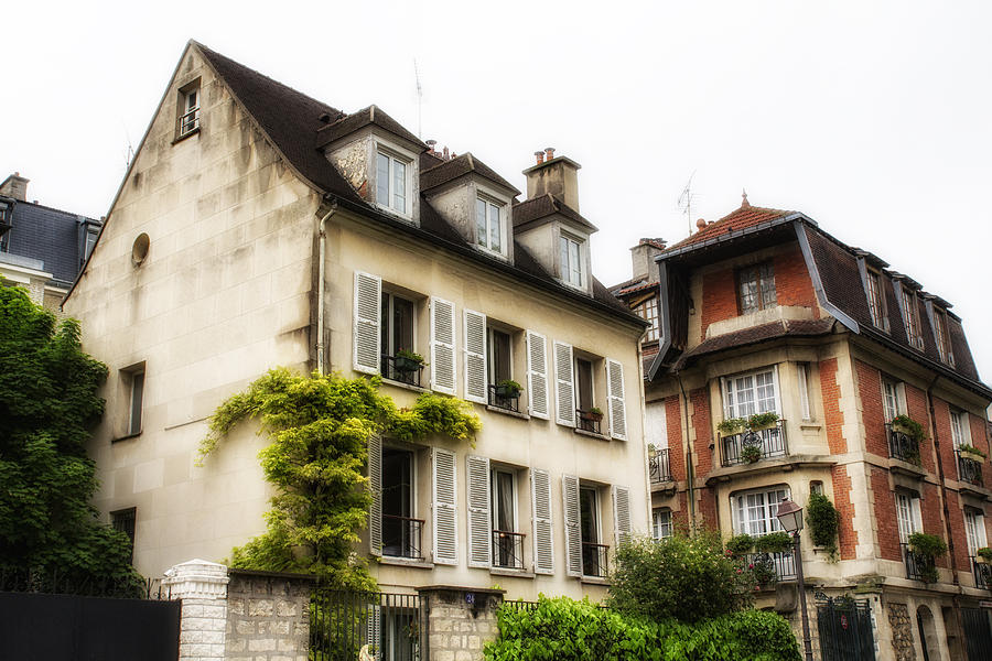 Paris Montmartre Houses Photograph by Georgia Clare