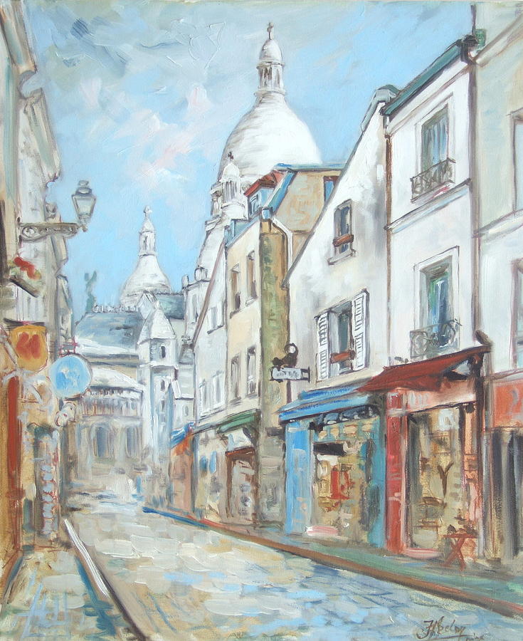 Paris - Montmartre Painting by Irek Szelag