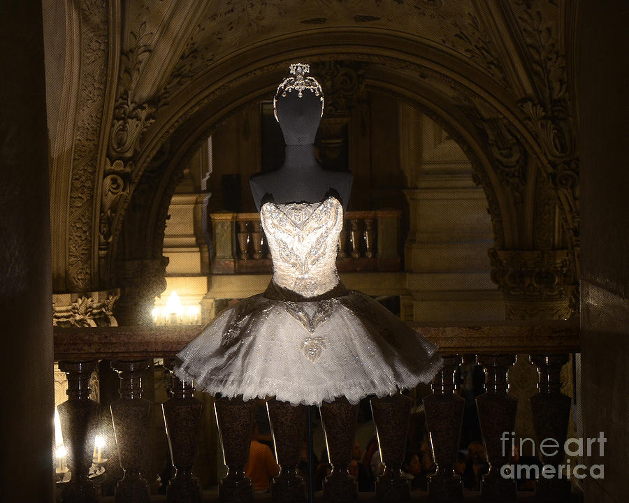 Paris Opera House Ballet - Opera Garnier Ballet Costume - Paris Ballet Tutu - Paris Ballerina Art Photograph by Kathy Fornal