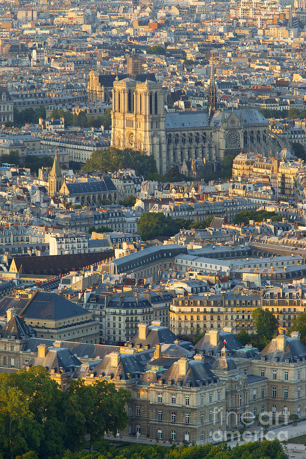 Paris Overhead Photograph by Brian Jannsen