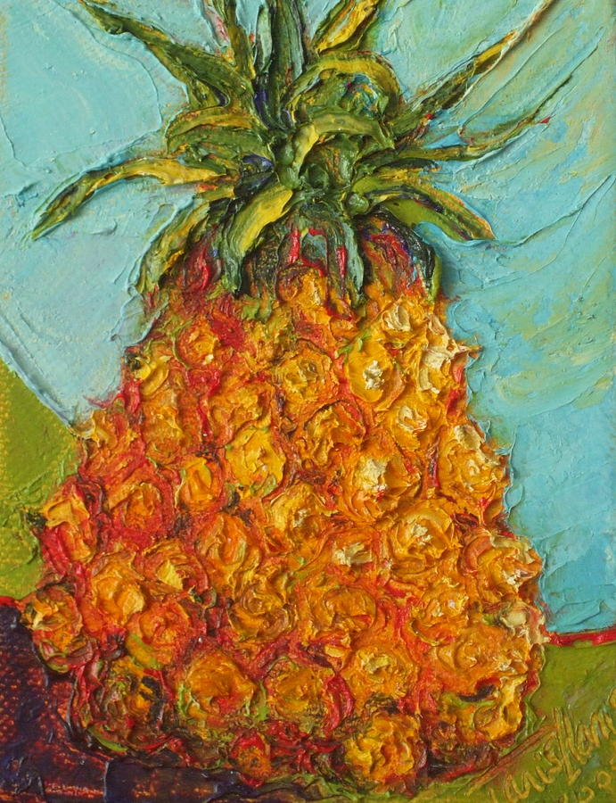 Pineapple Painting - Paris Pineapple by Paris Wyatt Llanso
