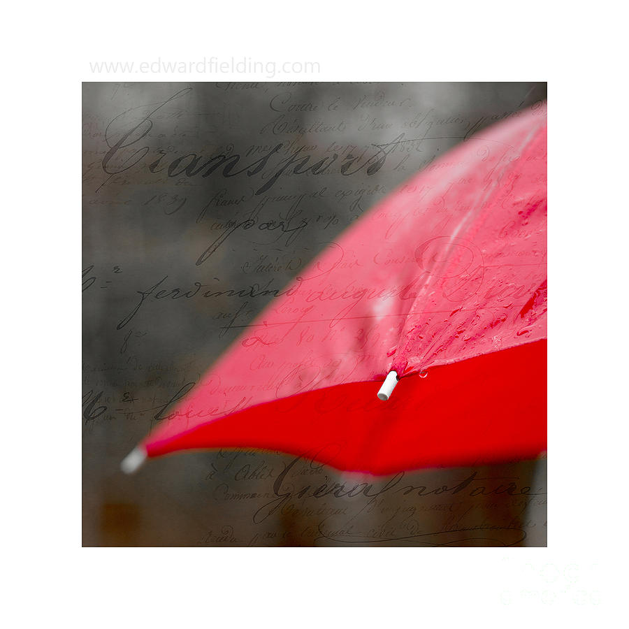 Paris Rains Original Signed Mini Photograph by Edward Fielding