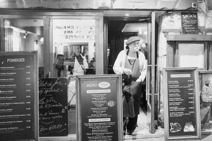 Paris Restaurant Owner Photograph by Hugh Smith