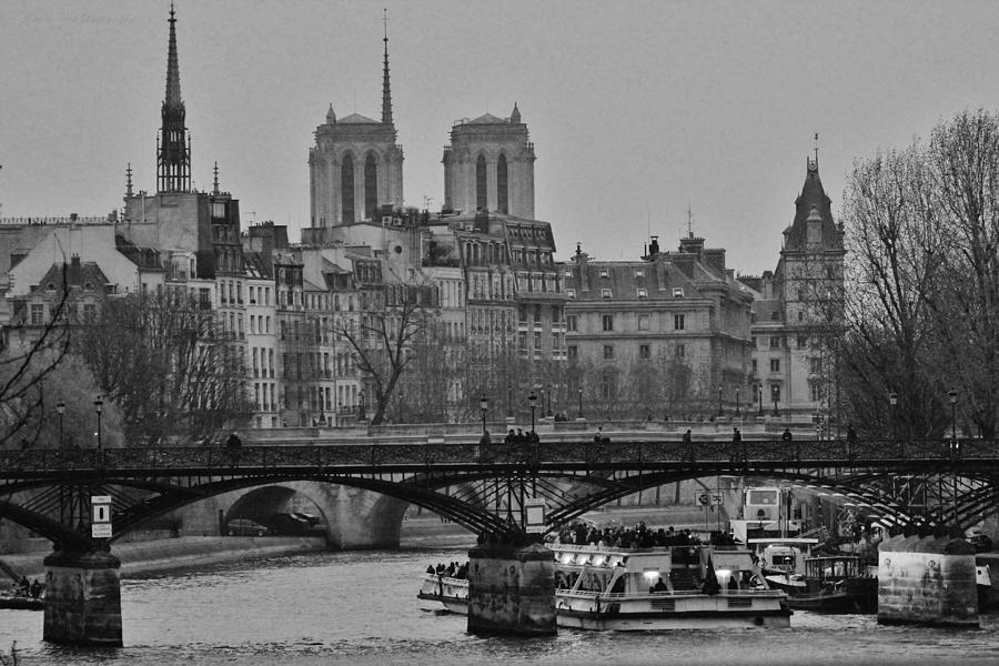 Paris River Scene Photograph by David Broome - Fine Art America