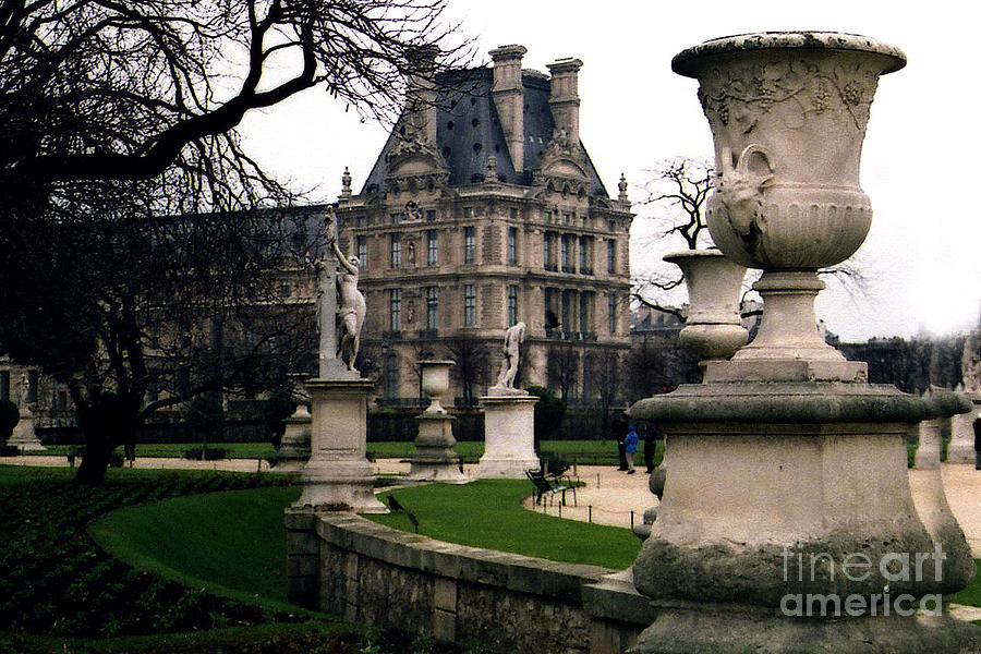 Louvre Photograph - Paris Louvre Tuileries Park - Jardin des Tuileries Garden - Paris Landmark Garden Sculpture Park by Kathy Fornal