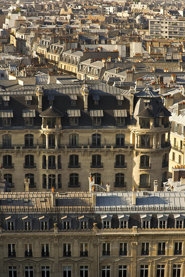 Paris Roof Tops Photograph by Hany J