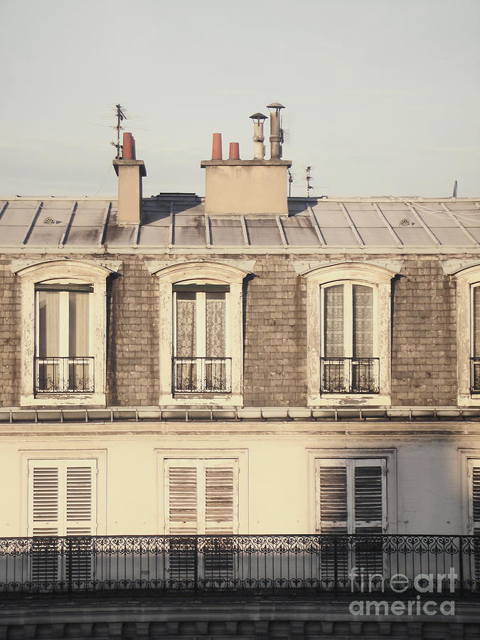 Paris rooftop Morning Photograph by Ivy Ho
