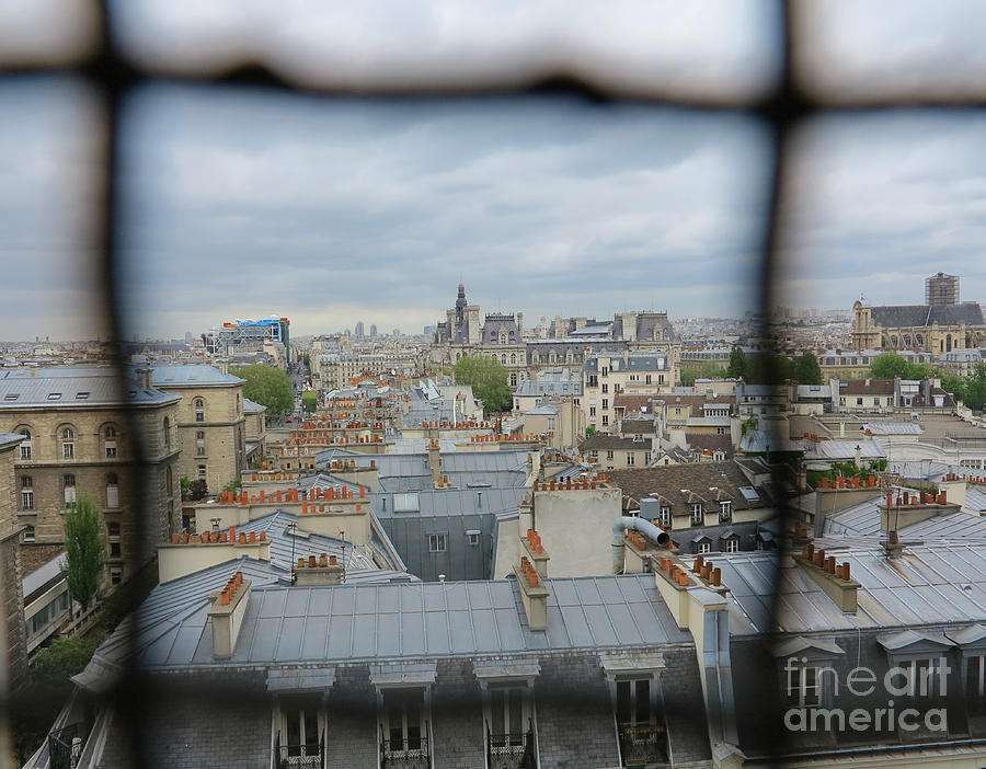 Paris Rooftops From Inside Photograph by Hermes Fine Art