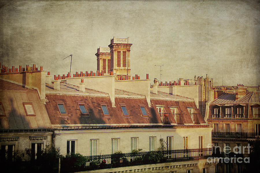 Paris Photograph - Paris rooftops by Ivy Ho