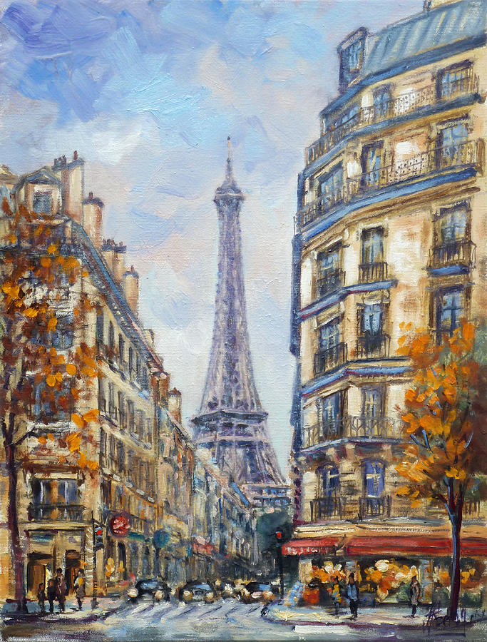 Paris Rue de Monttessuy Painting by Irek Szelag
