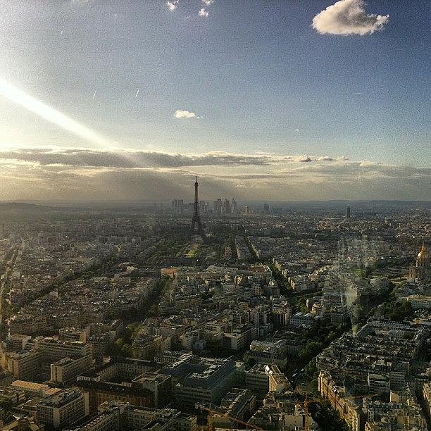 Paris Photograph - #paris #skyline #eiffeltower #sky by C J