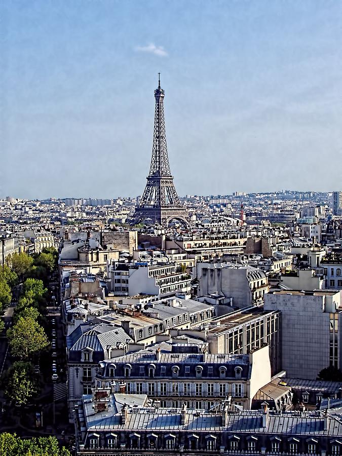 Paris Skyline Photograph by Jenny Hudson