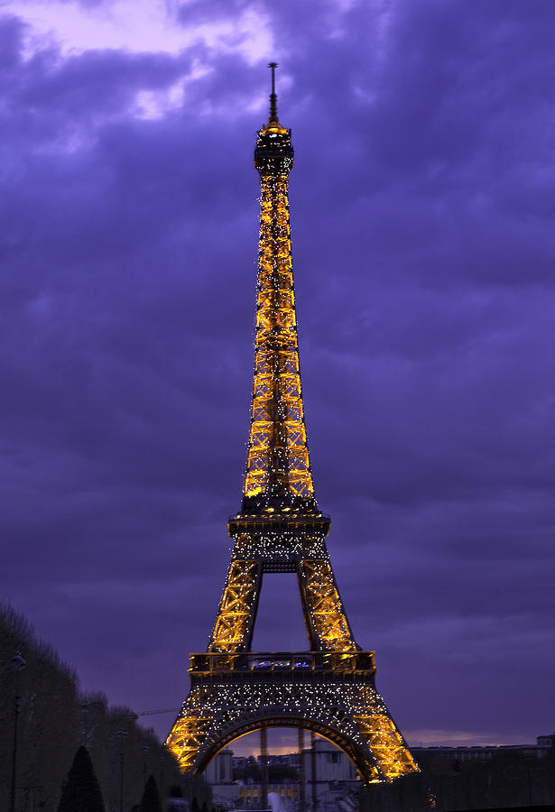 Paris Sparkles at Night Photograph by James Bethanis