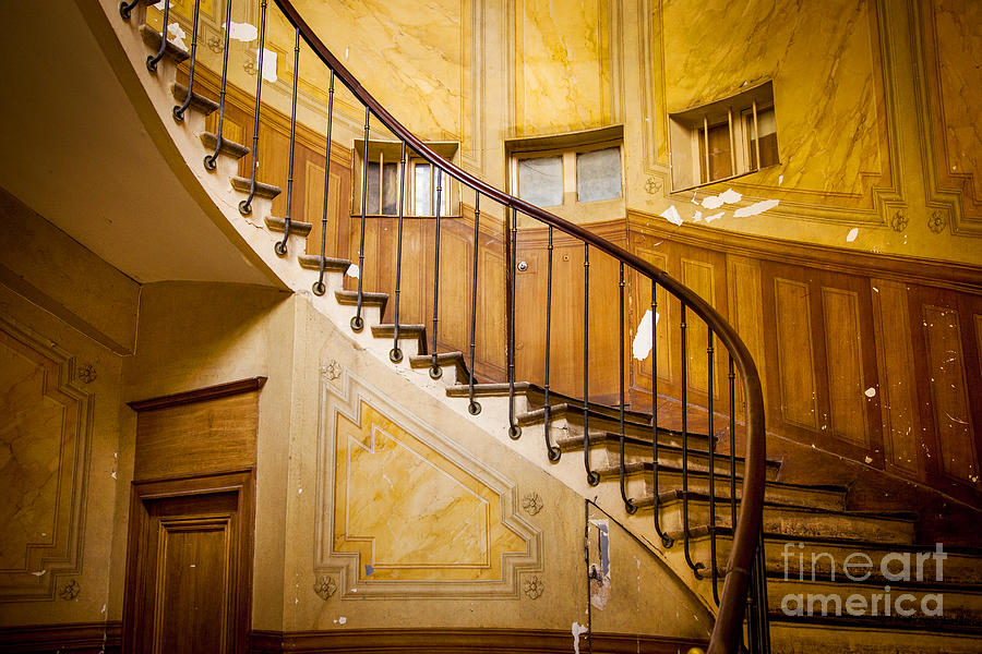 Paris - Curved Staircase Photograph