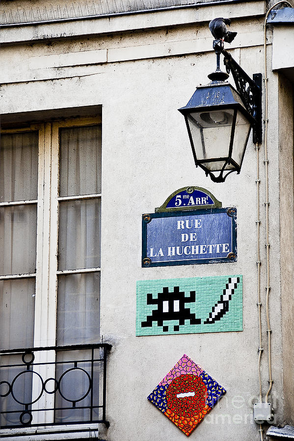 Paris street art - Space Invader Photograph by Ivy Ho