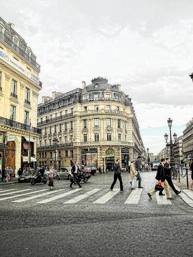 Paris Street Scene Photograph