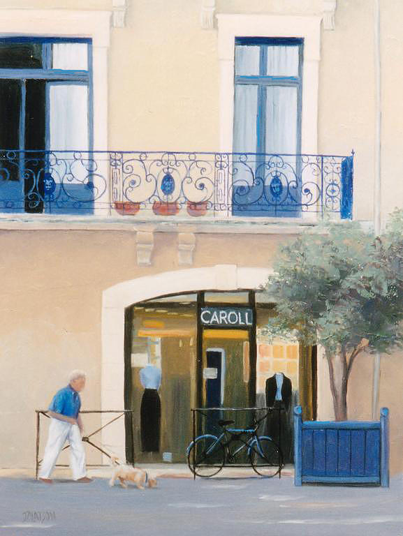 Paris Street Scene Painting by Jan Matson