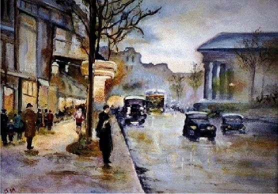 Paris Painting - Paris Street Scene by Jeanette Foresta
