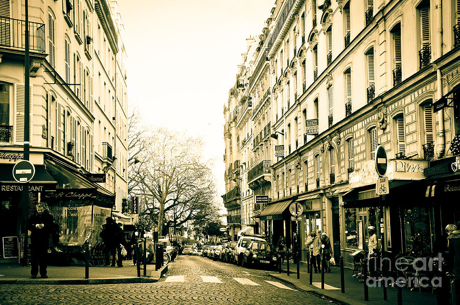 Architecture Photograph - Paris Street Scene by Joshua Tann