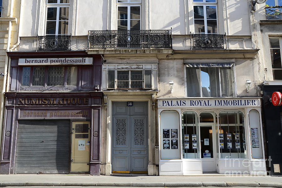 Paris Photograph - Paris Street Scenes - Paris Palais Royal Architecture Buildings - Paris Door Windows and Balconies by Kathy Fornal