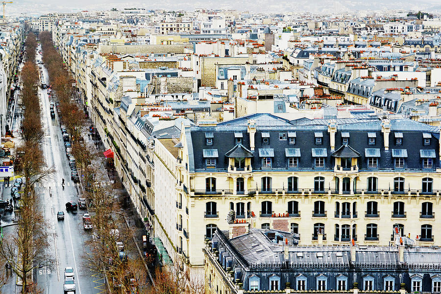 Paris Street, View From Above Photograph by Anouchka