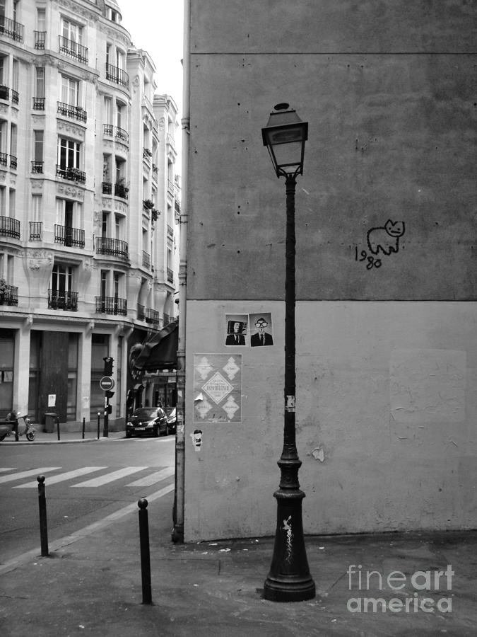 Paris Photograph - Paris Streetlamp by Louise Fahy