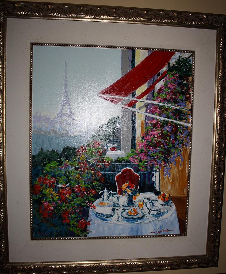 Impressionism Painting - Paris Sunrise by Kerry Hallam