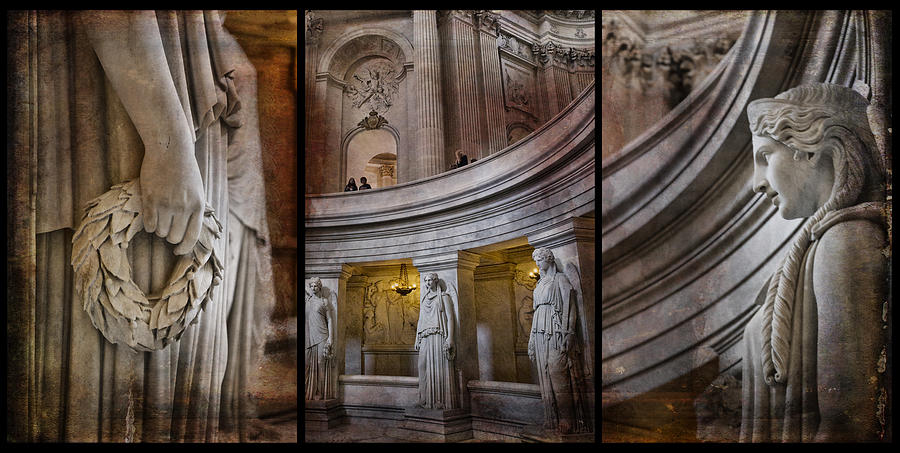 Paris Triptych at Napoleons Tomb Photograph by Evie Carrier