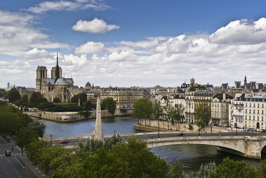 Paris view Notre Dame Photograph by Gary Eason