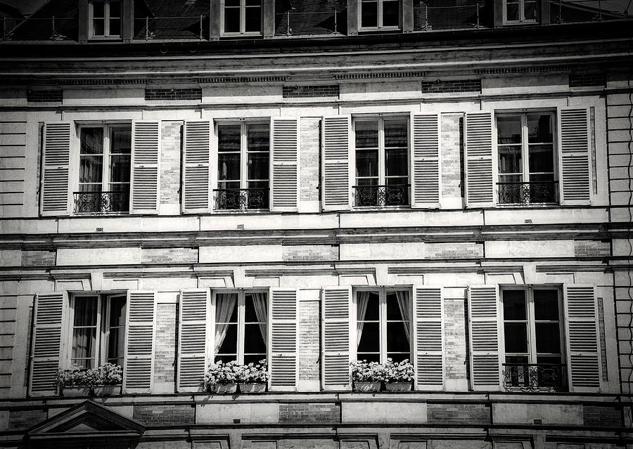 Paris Windows Photograph by Bill Howard