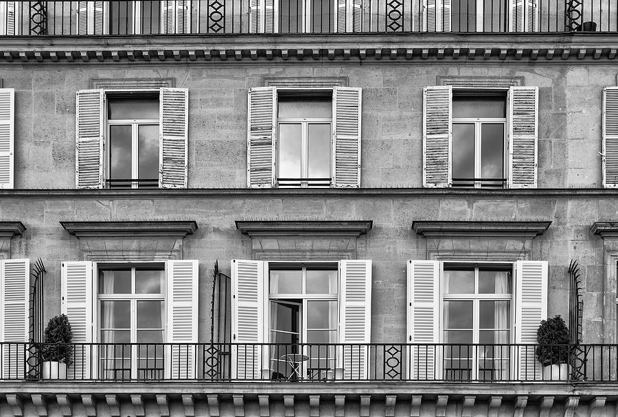 Paris Windows Photograph by Georgia Clare