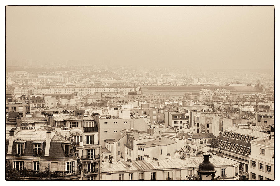 Parisian City rooftops Photograph by Lenny Carter