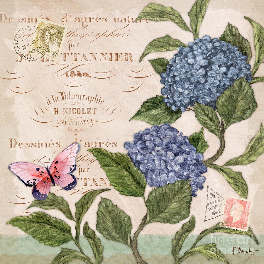 Butterfly Painting - Parisian Hydrangea II by Paul Brent