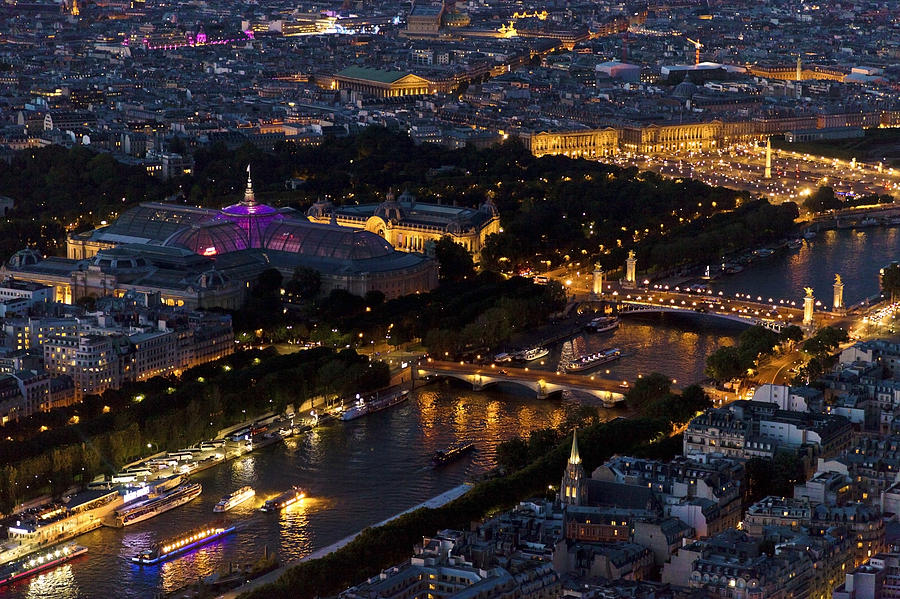 Parisian Night Photograph by Maj Seda