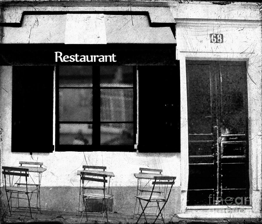 Parisian Restaurant Photograph by Karen Lewis