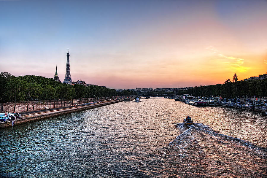 Parisian Sunset Photograph by Ian Good