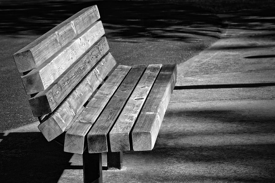 Park Bench Photograph by Ludwig Keck