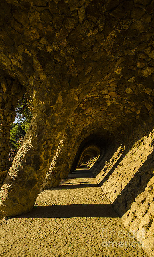 Park Guell Archways Photograph by Deborah Smolinske