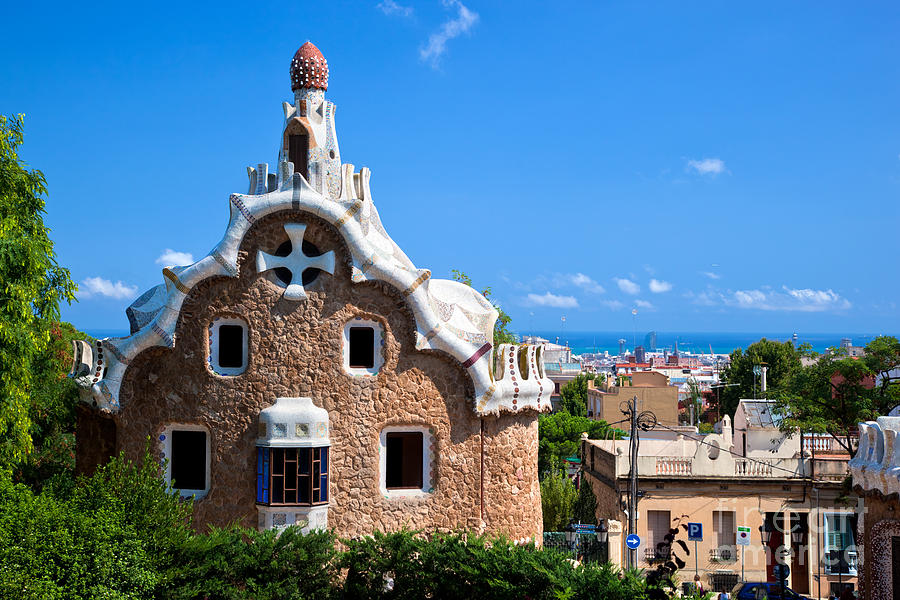 Park Guell in Barcelona Photograph by Michal Bednarek