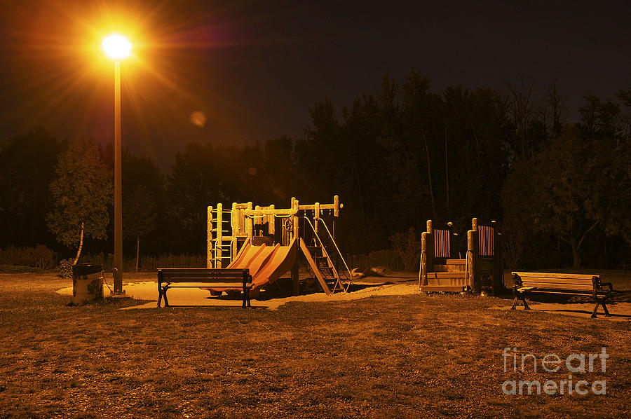 Park in the Dark Photograph by Christine Tolosa - Fine Art America