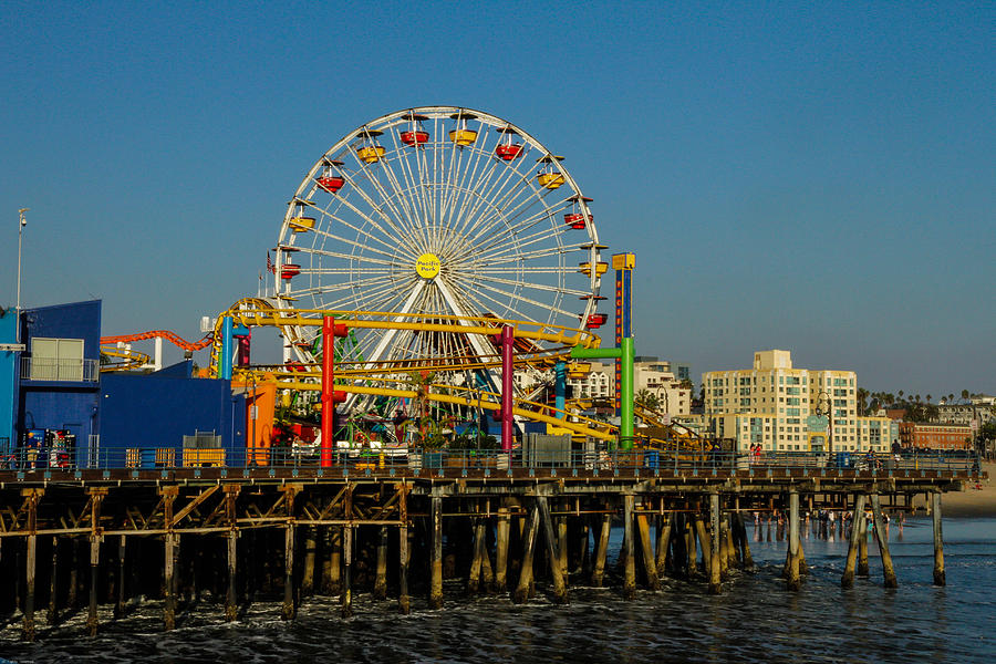 Santa Monica Photograph - Park on the Pier by Robert Hebert