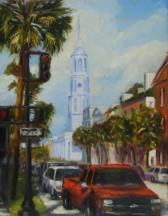 Parked in Charleston Painting by Will Germino