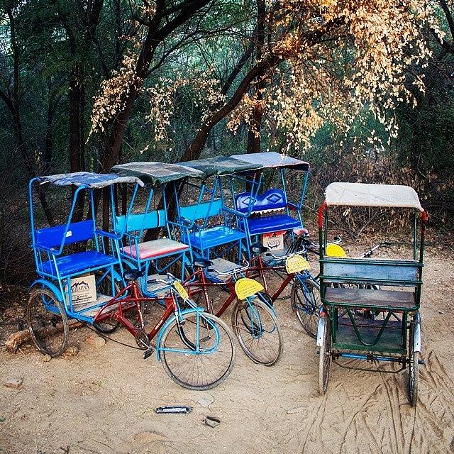 Rickshaw Photograph - Parked Rickshaw by Hitendra SINKAR