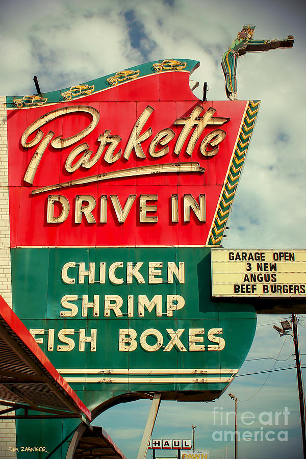 Parkette Drive-In Digital Art by Jim Zahniser