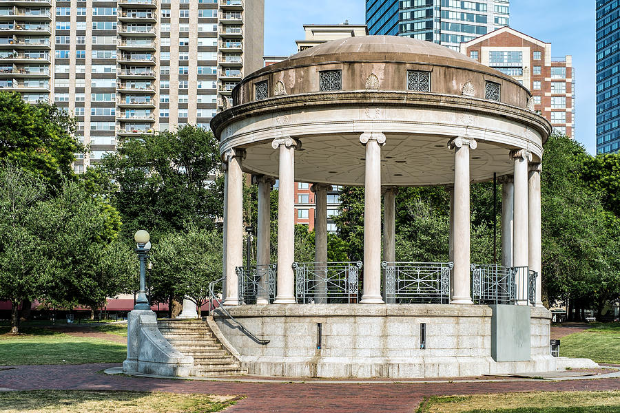 Summer Photograph - Parkman Bandstand In Boston Public Garden by Klm Studioline