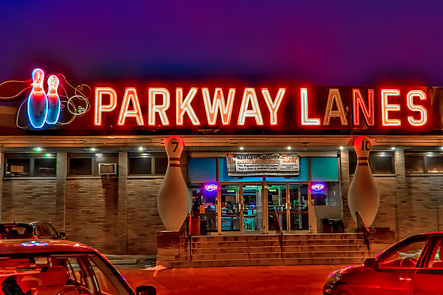 Bowling Photograph - Parkway Lanes by Anthony Sacco